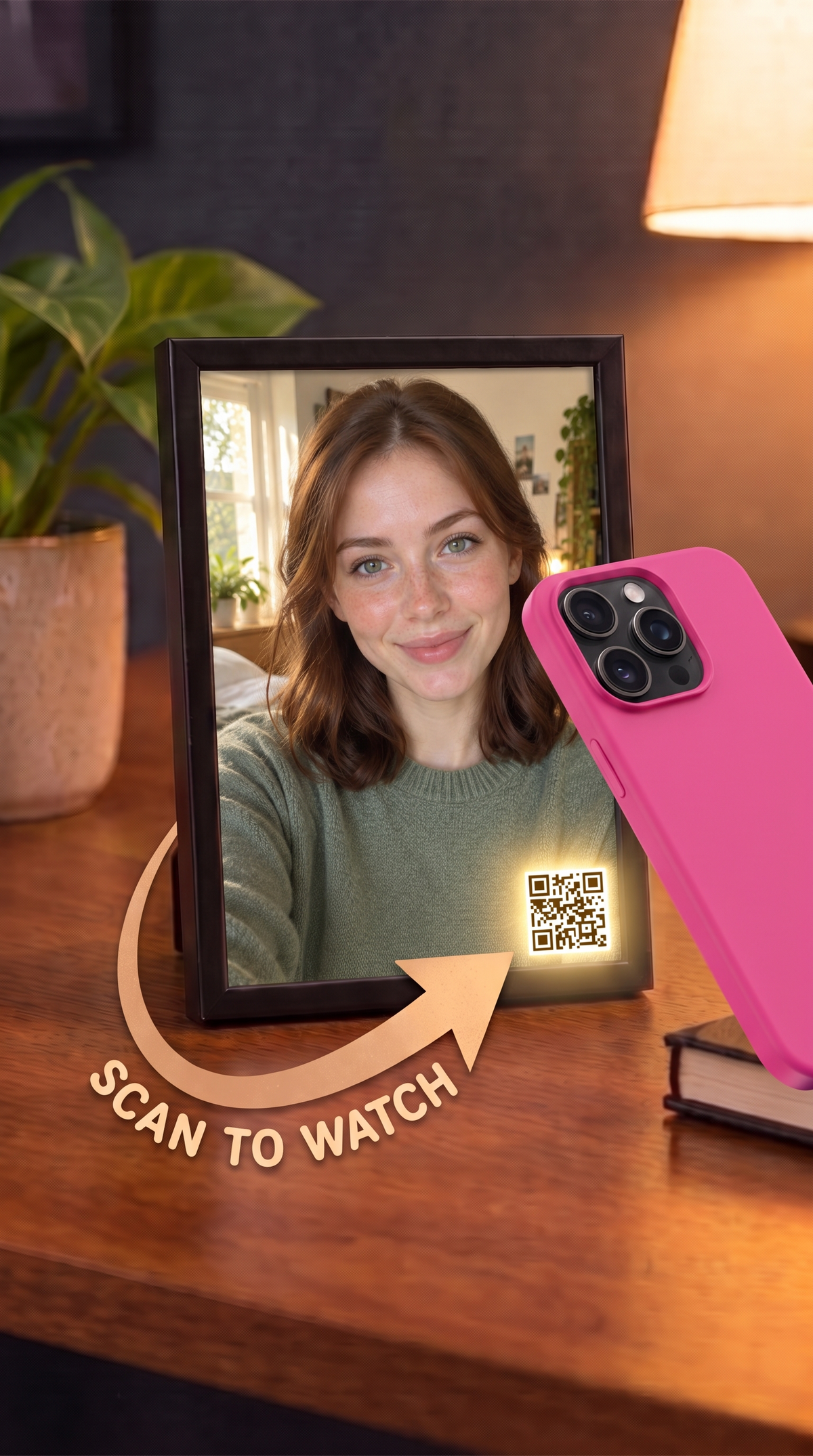 SayFrame — Personalized Photo + Scannable Video Message